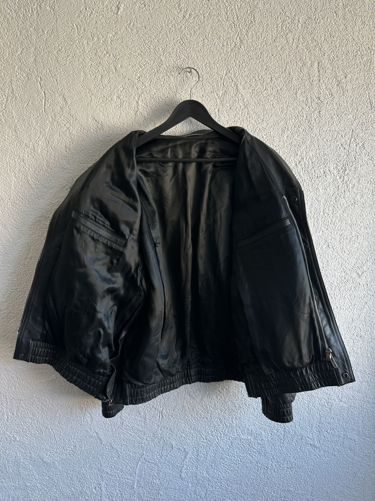 Vintage Bomber Deri Ceket