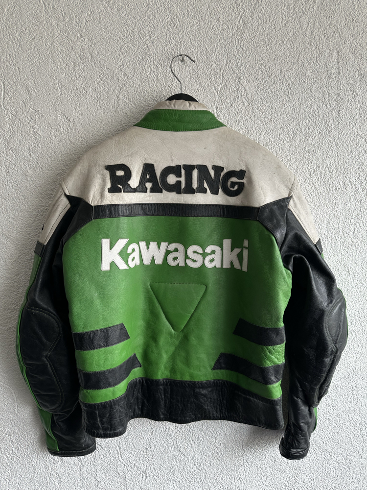 Vintage Kawasaki Deri Ceket