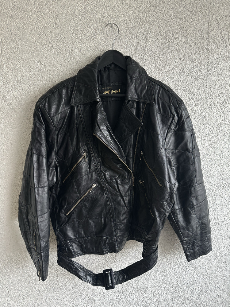 Vintage Biker Deri Ceket