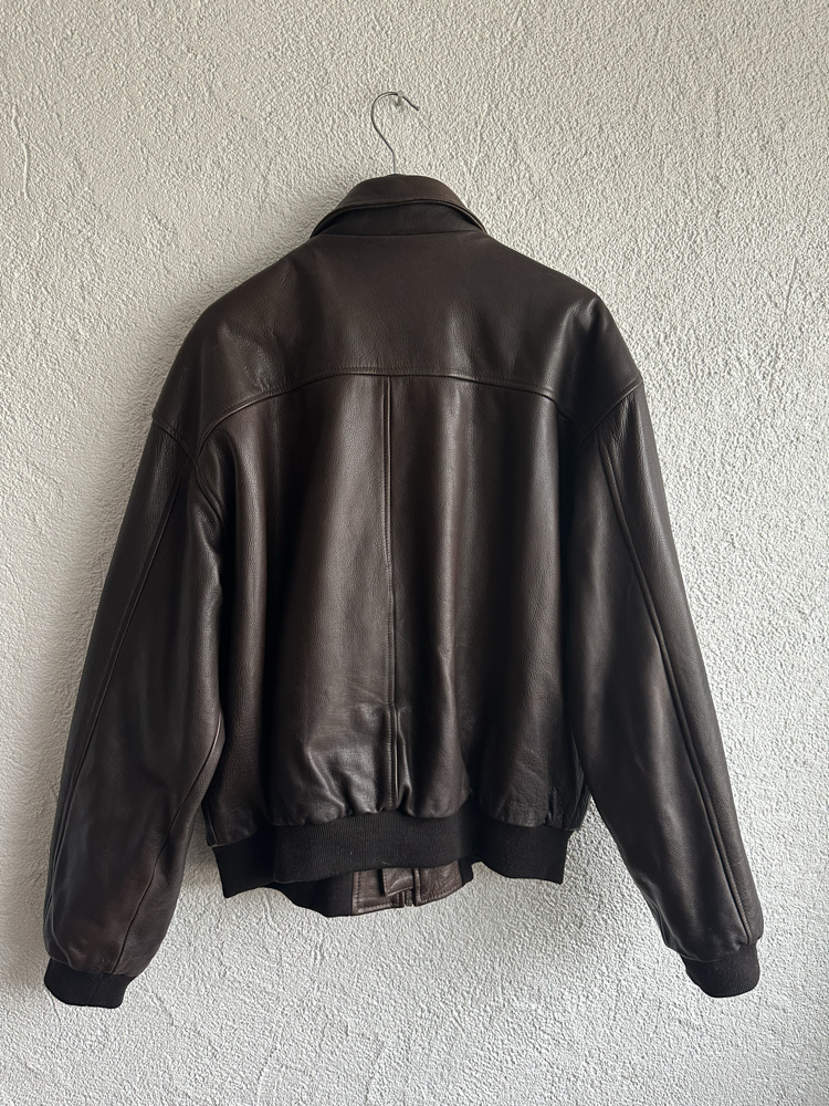 Vintage Bomber Deri Ceket