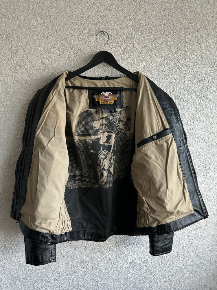 Vintage Harley Davidson Deri Ceket