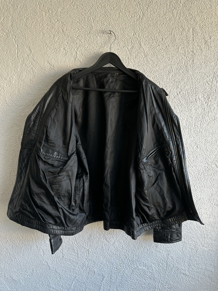 Vintage Bomber Deri Ceket