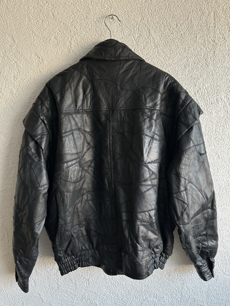 Vintage Bomber Deri Ceket