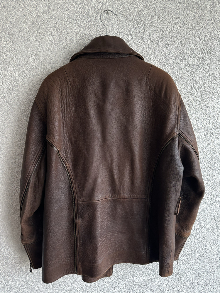 Vintage Biker Deri Ceket