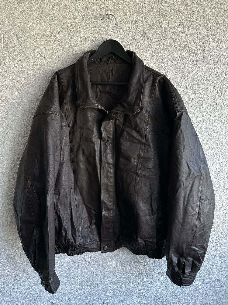 Vintage Bomber Deri Ceket