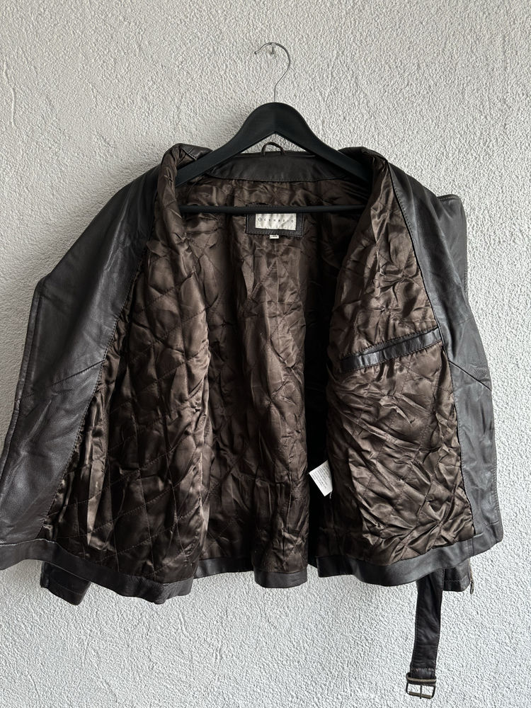 Vintage Biker Deri Ceket