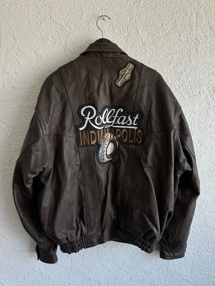 Vintage Bomber Deri Ceket