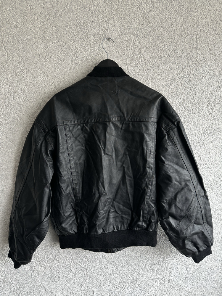 Vintage Bomber Deri Ceket