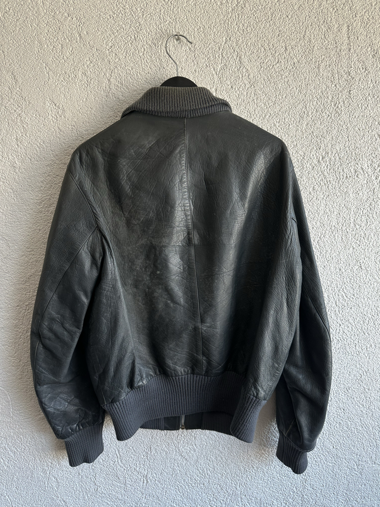 Vintage Bomber Deri Ceket