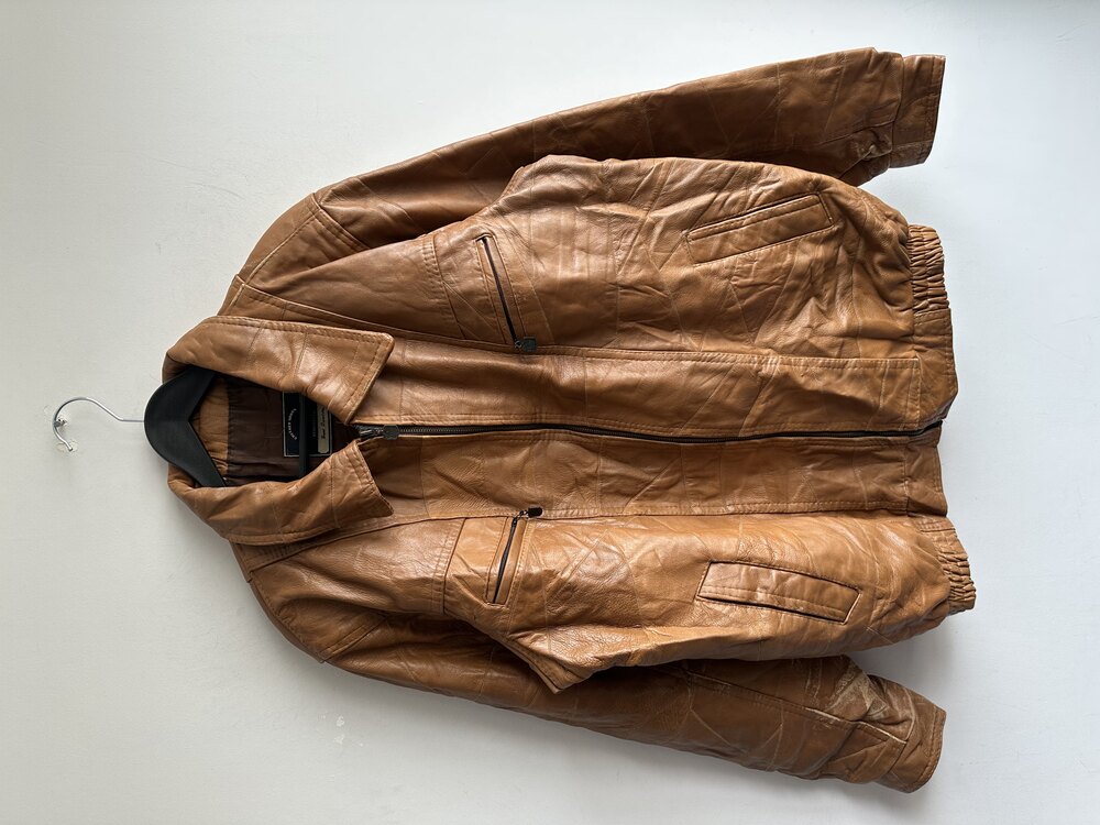 Vintage Bomber Deri Ceket