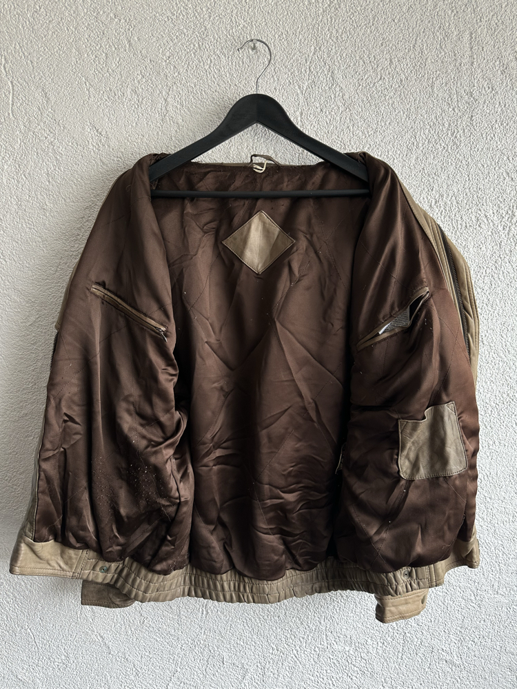Vintage Bomber Deri Ceket