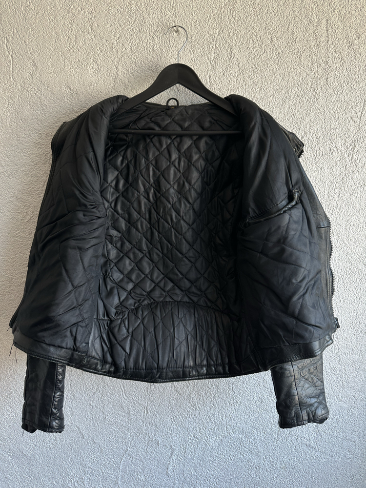 Vintage Biker Deri Ceket