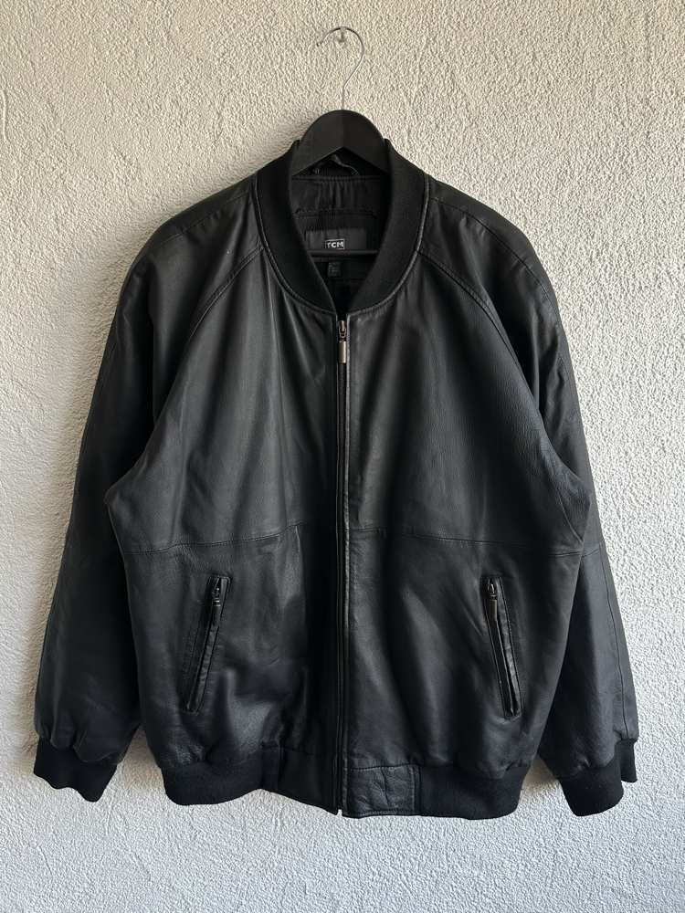 Vintage Bomber Deri Ceket
