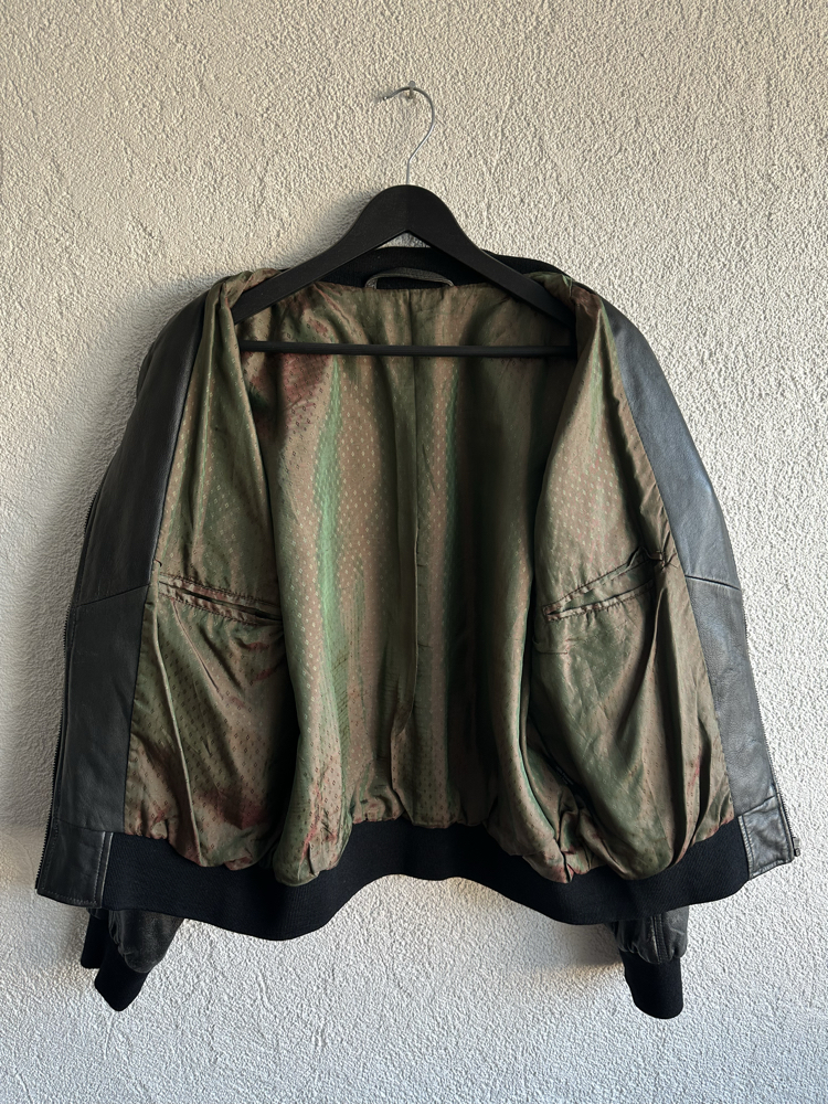 Vintage Bomber Deri Ceket
