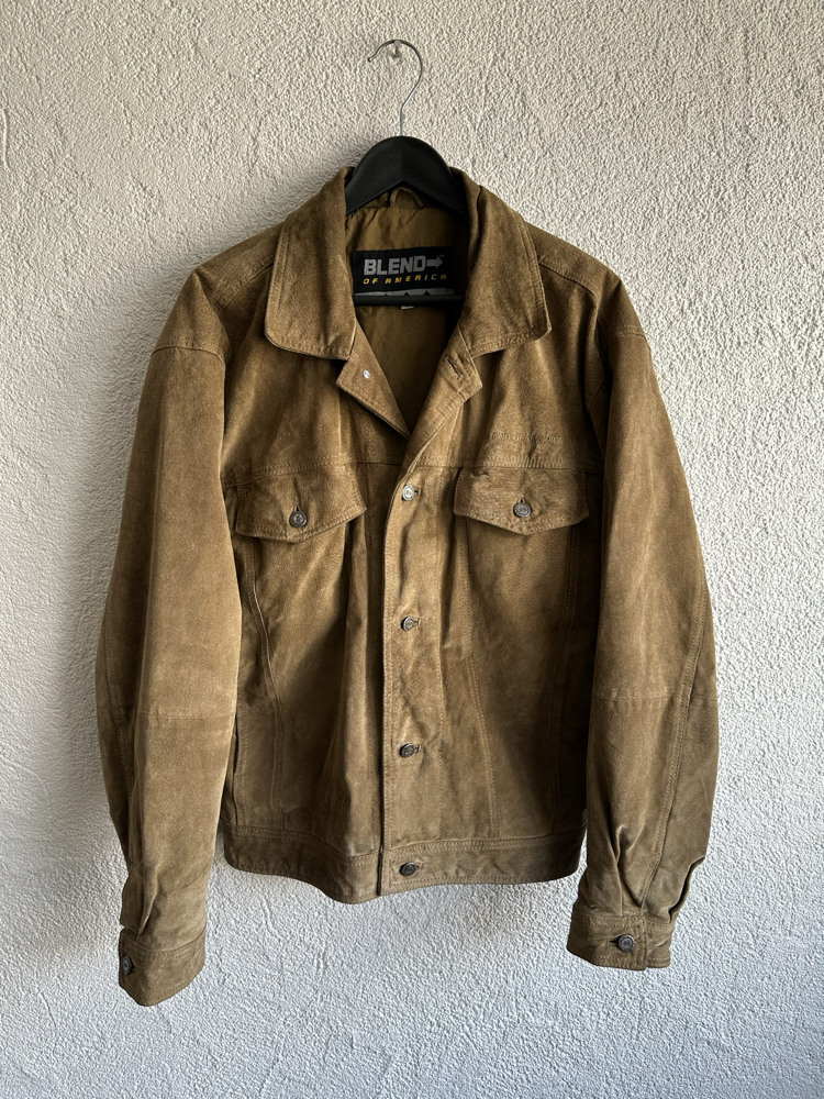 Vintage Trucker Deri Ceket