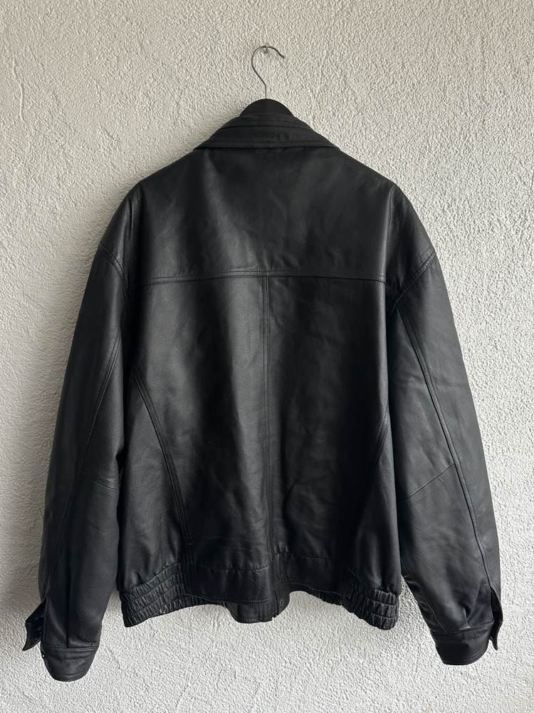 Vintage Bomber Deri Ceket
