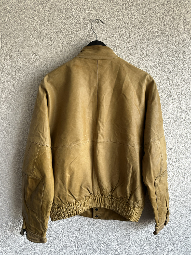 Vintage Bomber Deri Ceket