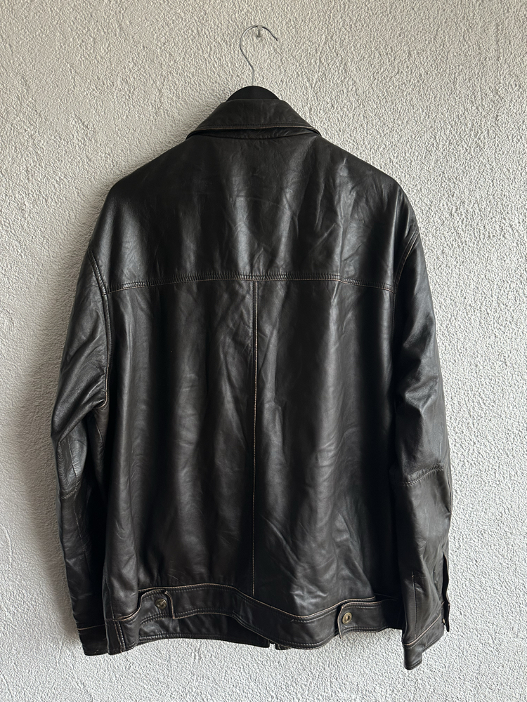 Vintage Camel Deri Ceket