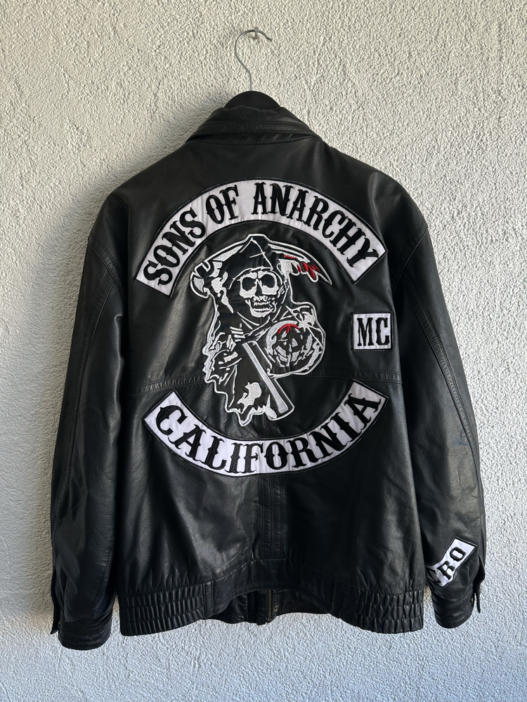 Vintage SOA Bomber Deri Ceket
