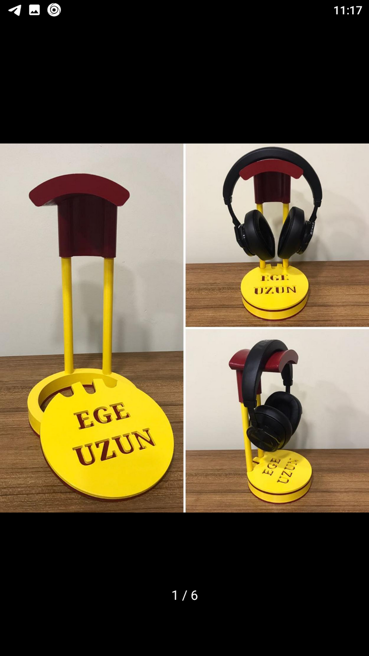Kulaklık standı (isim lakap yazılır)