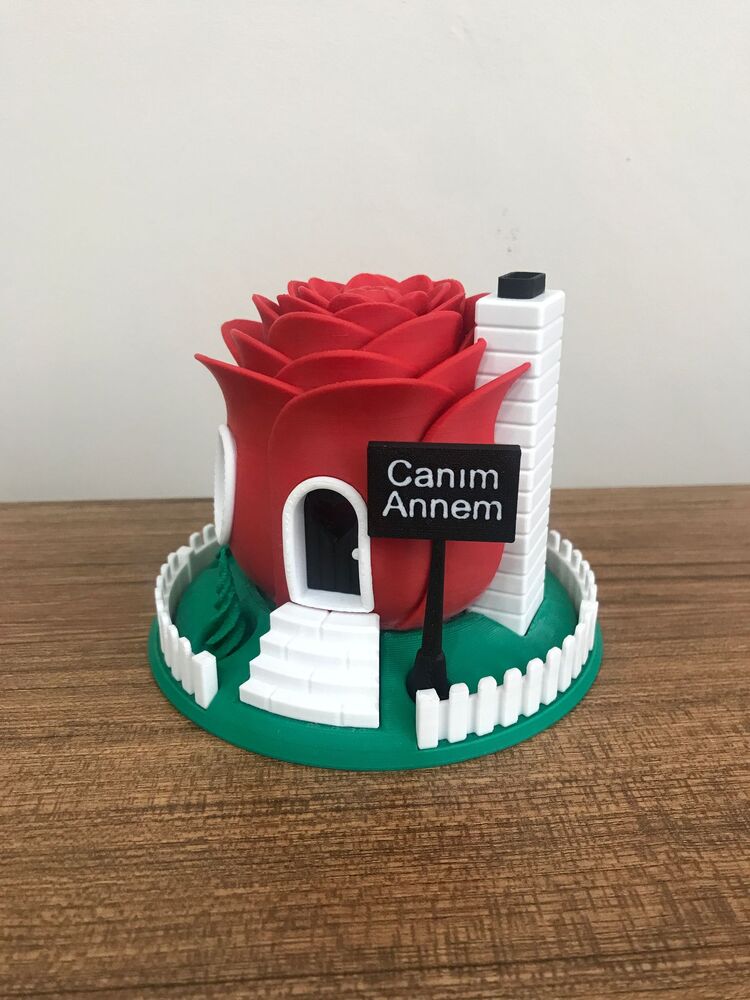 Işıklı gül gece lambası