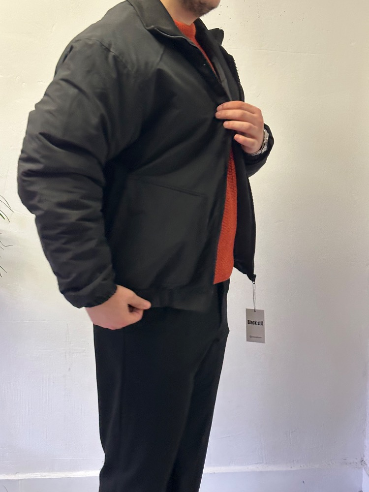 Black Stil Bomber Mont - Siyah