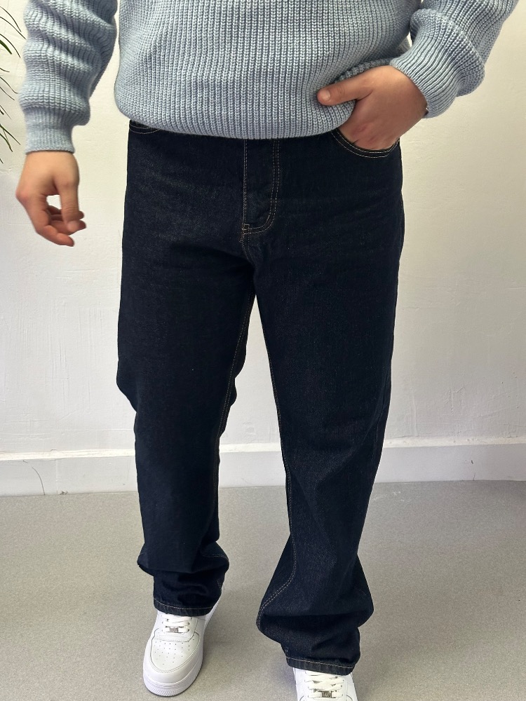 Premium Lüks Segment Baggy Jean - Lacivert