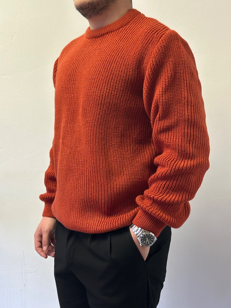 Oversize Bisiklet Yaka Triko Kazak