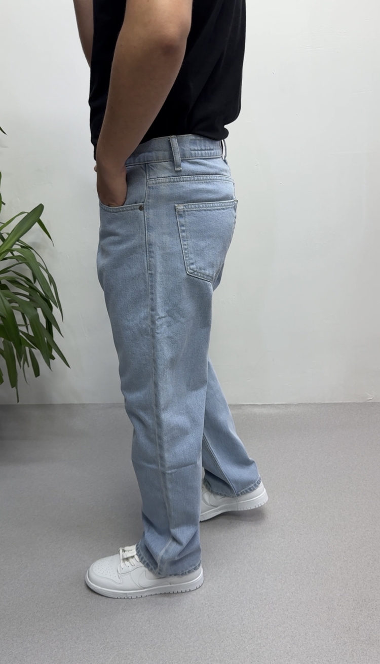 Buz Mavi Baggy Jeans