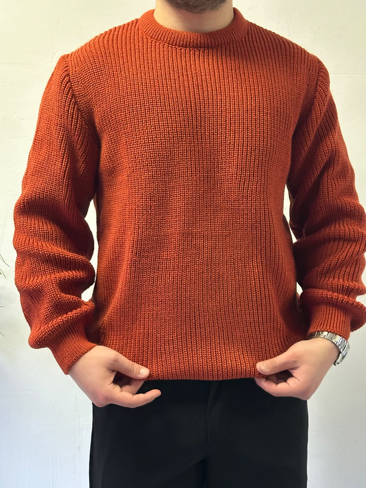 Oversize Bisiklet Yaka Triko Kazak