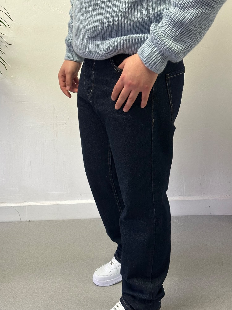 Premium Lüks Segment Baggy Jean - Lacivert