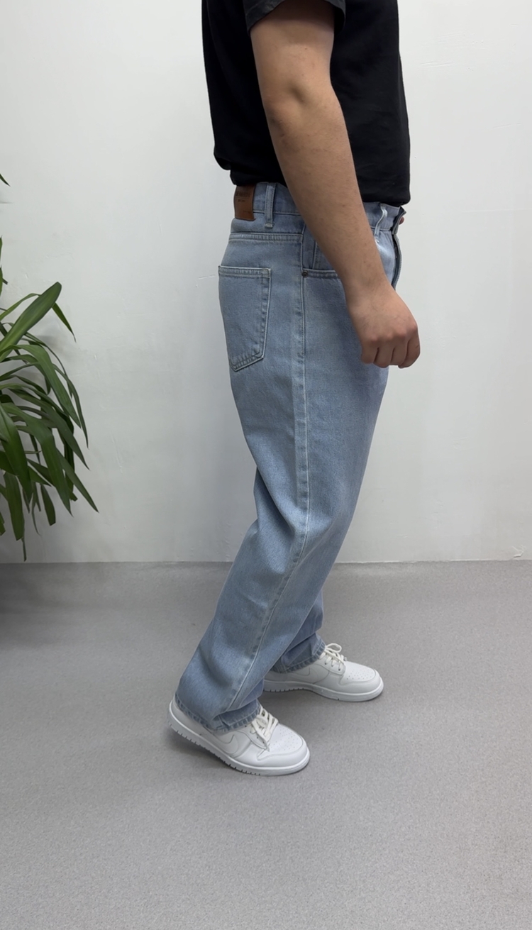 Buz Mavi Baggy Jeans