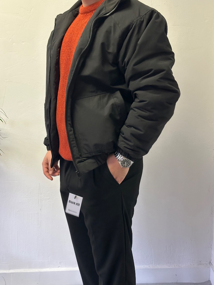 Black Stil Bomber Mont - Siyah