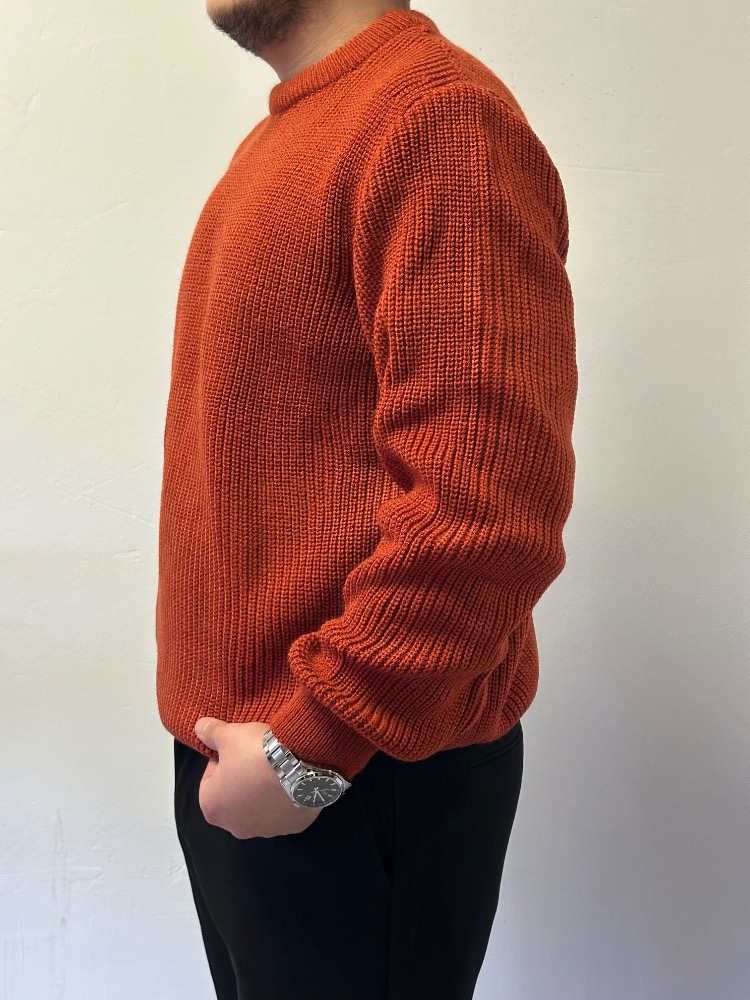 Oversize Bisiklet Yaka Triko Kazak