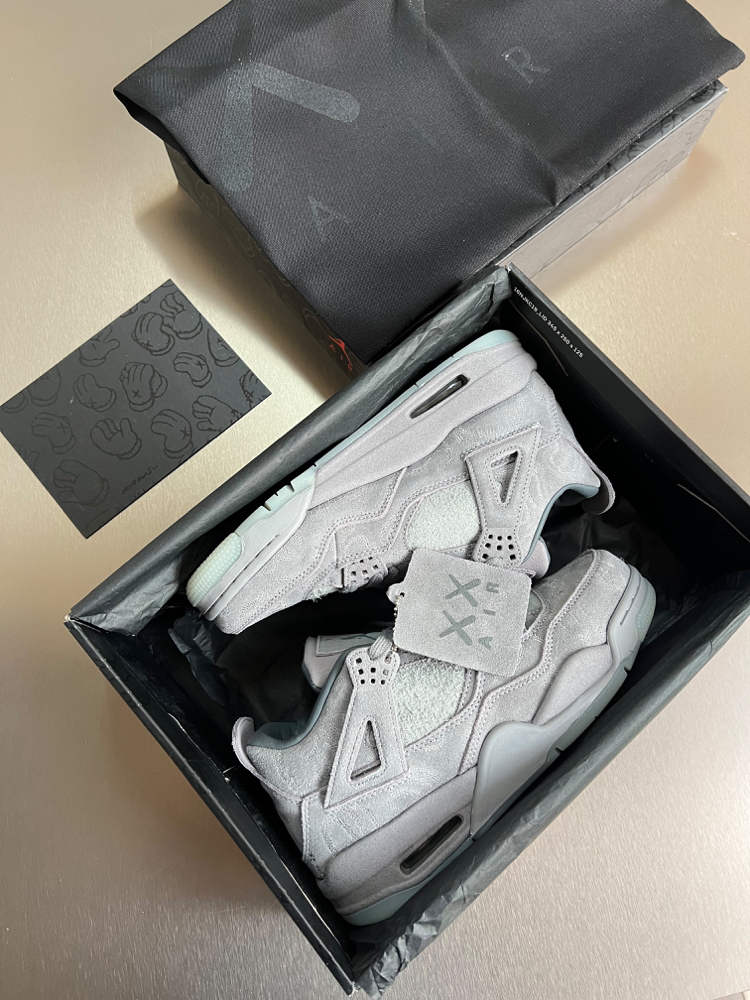 KAWS x Air Jordan 4 Retro Cool Grey (FULL BOX) Premium 