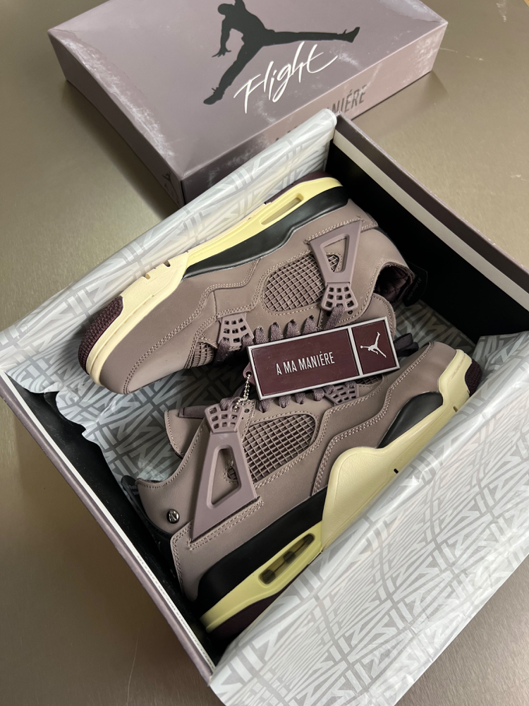 Air Jordan 4 x A Ma Maniere Violet Ore (FULL BOX) Premium  