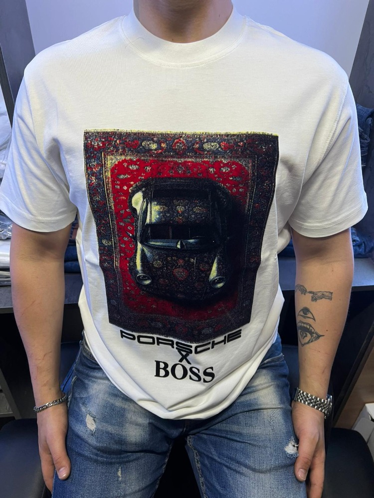 Porsche x BOSS White Racer Tee
