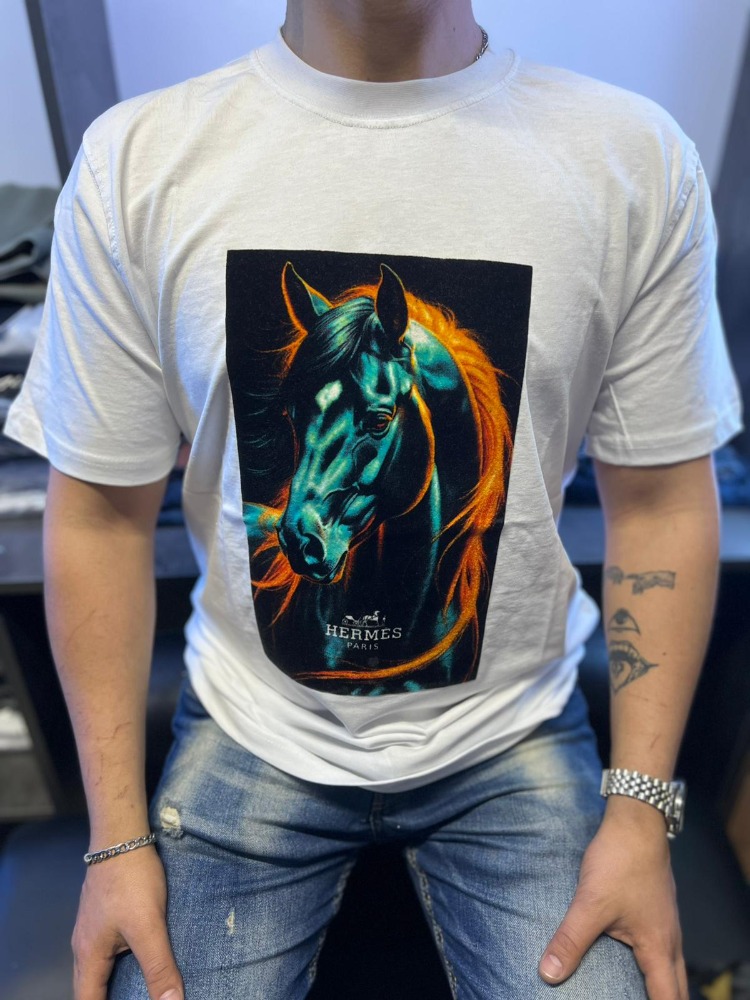 Hermès White Stallion Tee