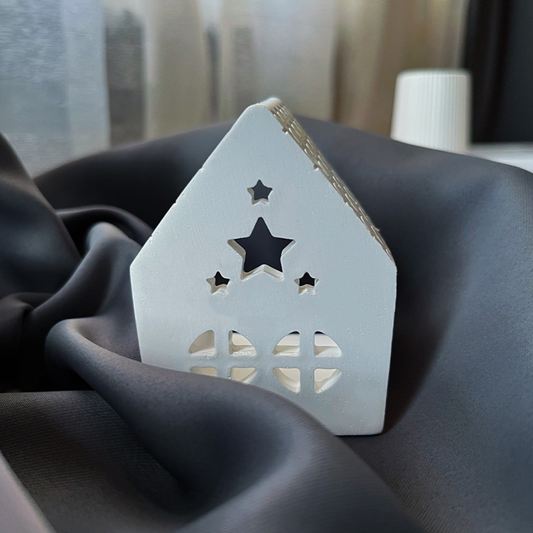 Dekoratif Ev Figürlü Tealight Mumluk