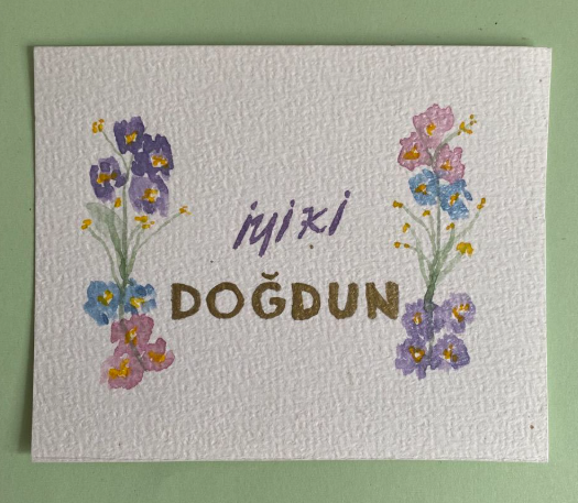  El Yapımı Doğum Günü Kartı Seti 5'li