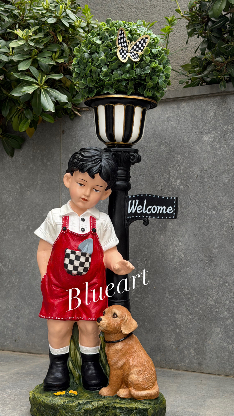 Saksılı Welcome çoçuk