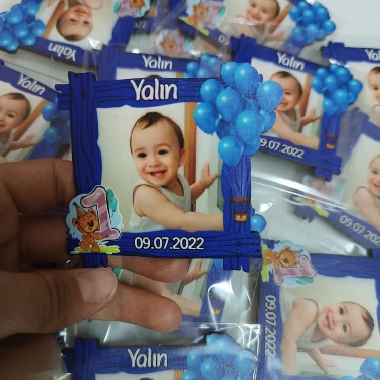Balonlu Doğum Günü Magneti