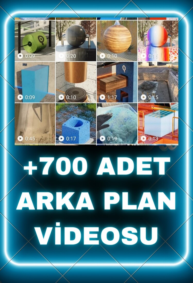 +700 Adet Arka plan Videoları 