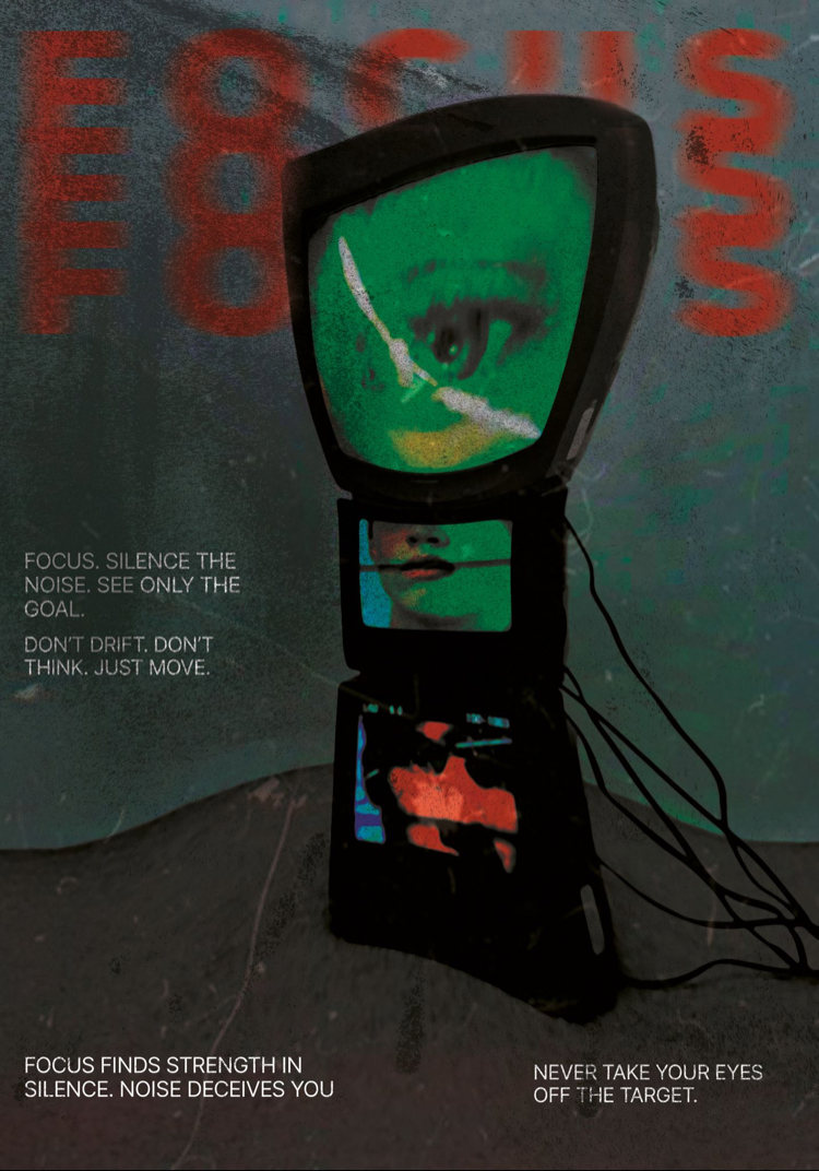 Focus or fade poster
