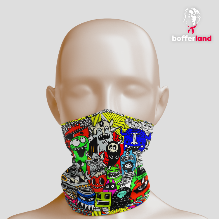Motosiklet Buff Bandana - Rüzgar Geçirmez Unisex Nefes Alabilir Kumaş Outdoor Bisiklet Kamp 02