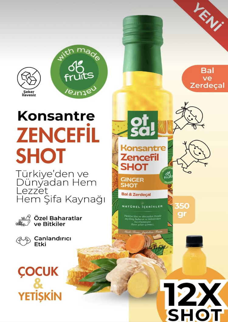 Otsa Konsantre Zencefil Shot 350 gr