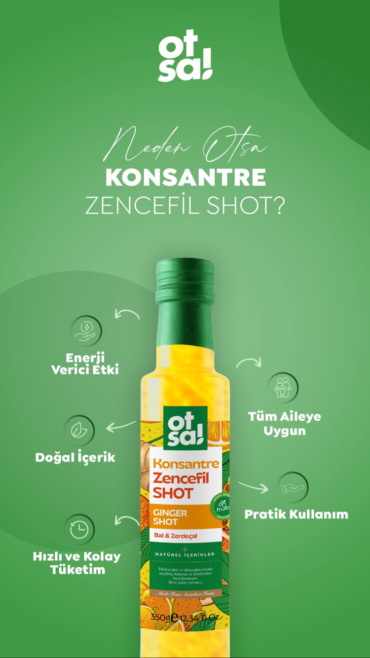 Otsa Konsantre Zencefil Shot 350 gr