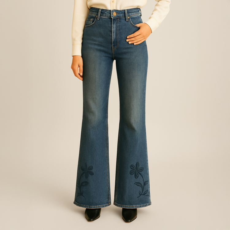 Flower Flare Vintage Jean