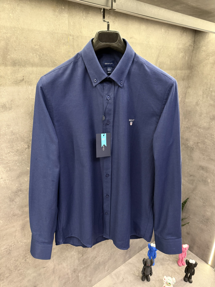 Gnt Premium Oxford Classic Lacivert Slimfit Gömlek