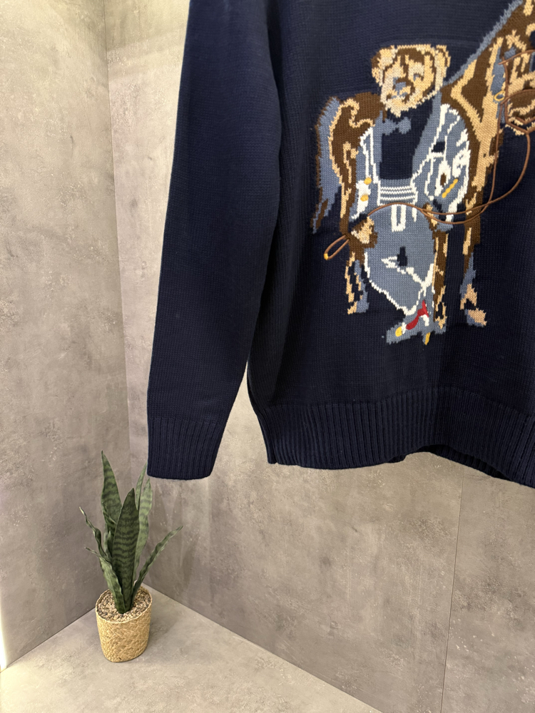 RL 2027 Logo Printed Premium Lacivert Kazak